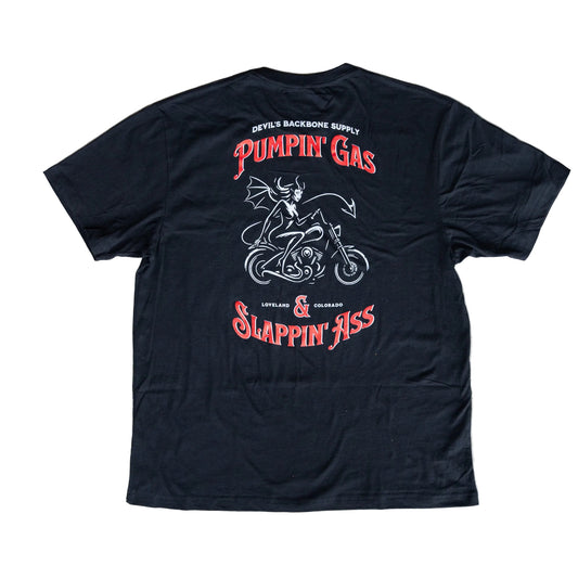 Pumpin' Gas Black Mid-Weight T