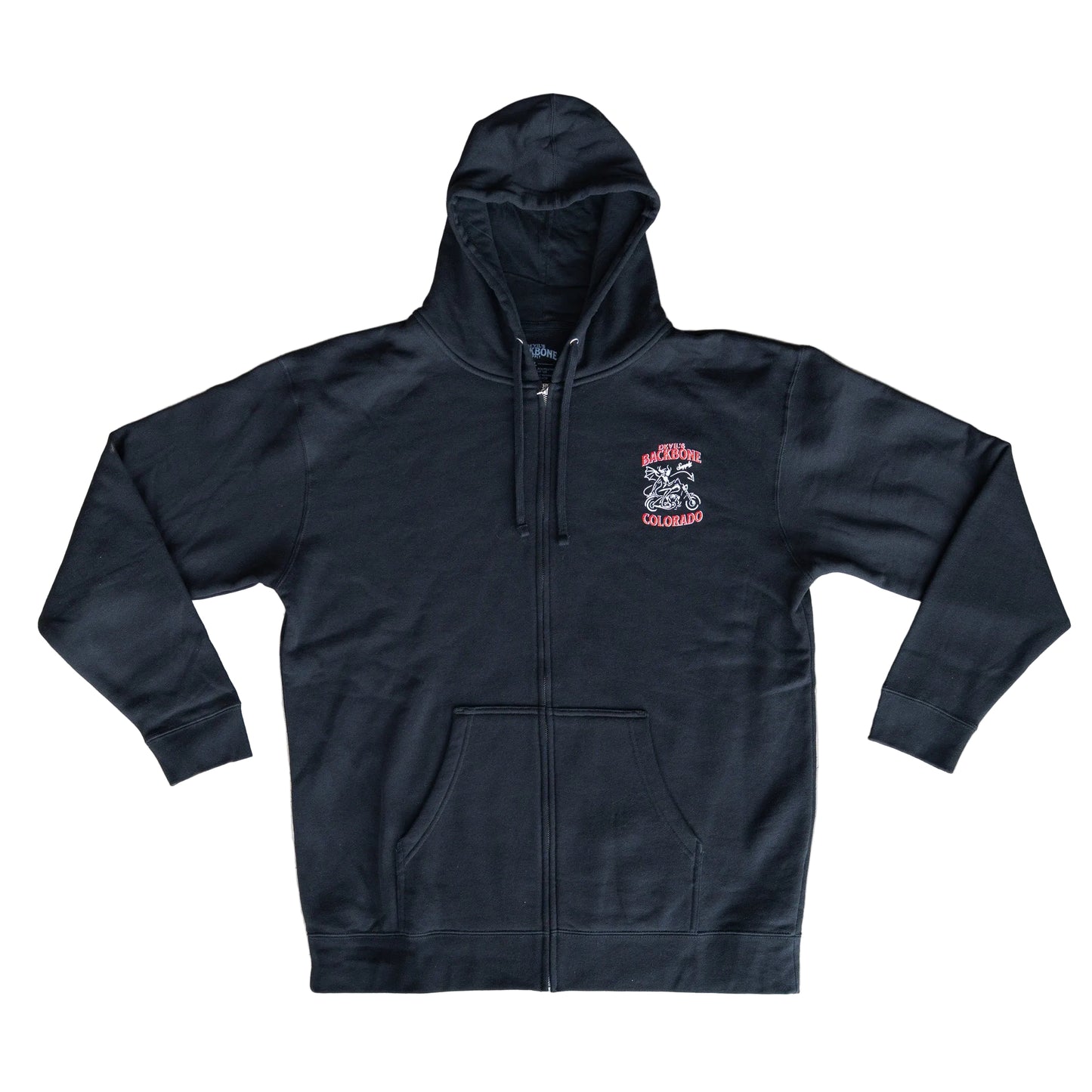 Pumpin' Gas Black Mid-Weight Zip Hoodie