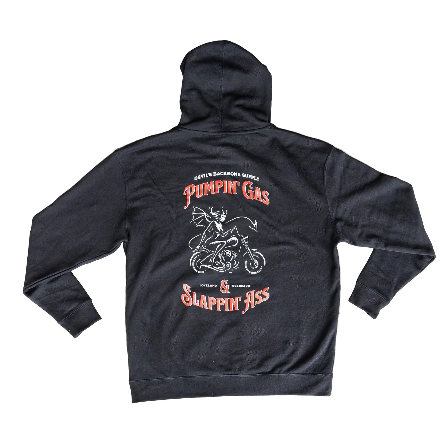 Pumpin' Gas Black Mid-Weight Hoodie