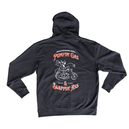 Pumpin' Gas Black Mid-Weight Hoodie