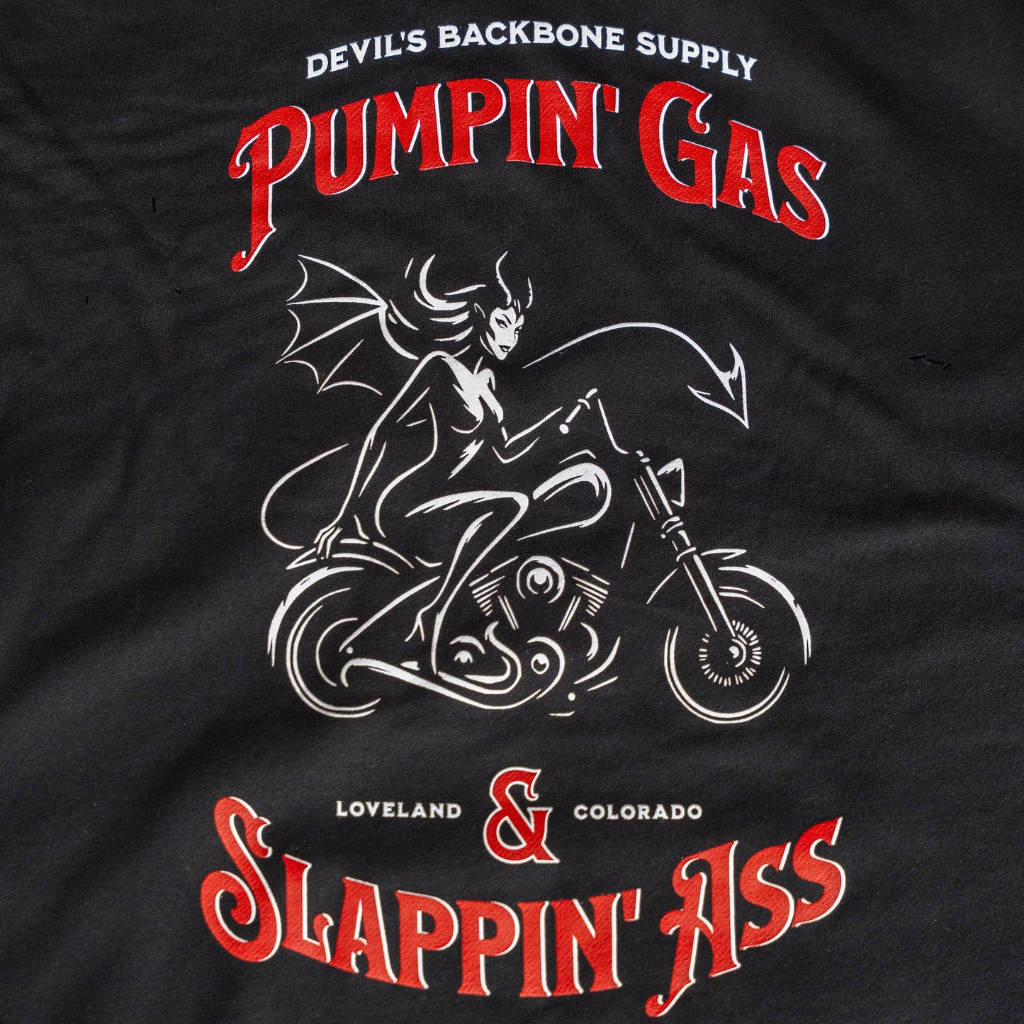 Pumpin' Gas Black Mid-Weight Zip Hoodie