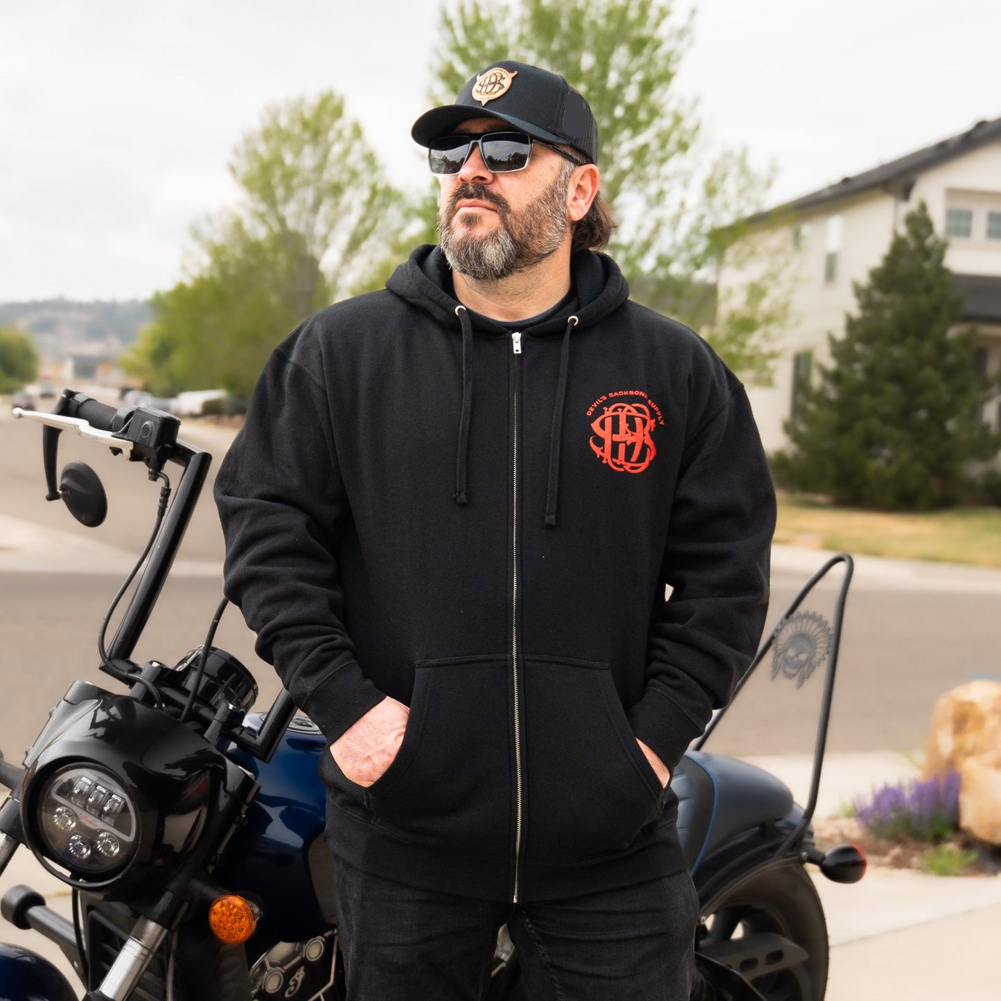 Holdin' It Down Mid-Weight Zip Hoodie