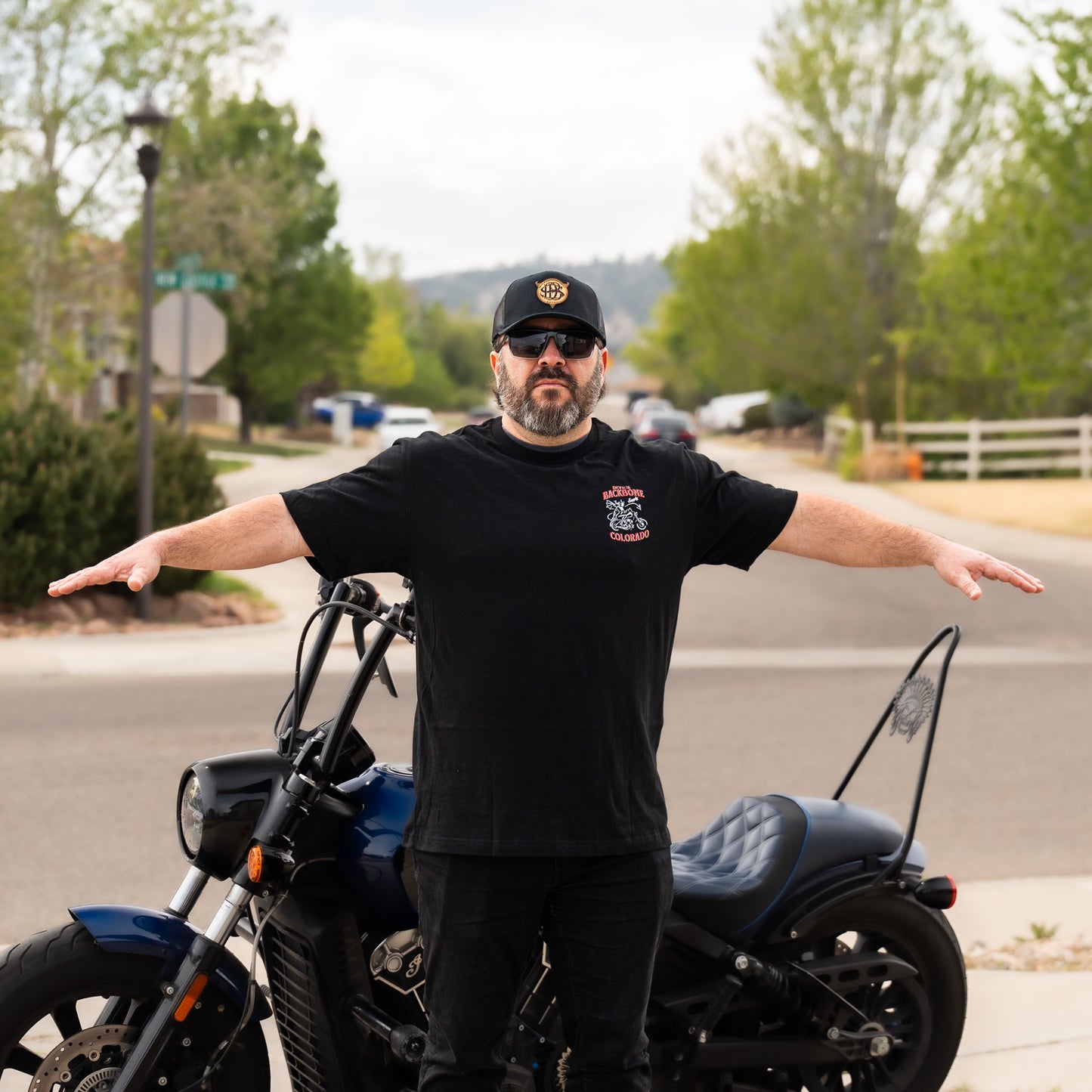 Pumpin' Gas Black Mid-Weight T
