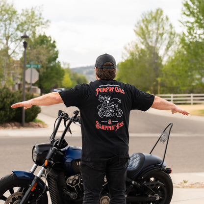 Pumpin' Gas Black Mid-Weight T