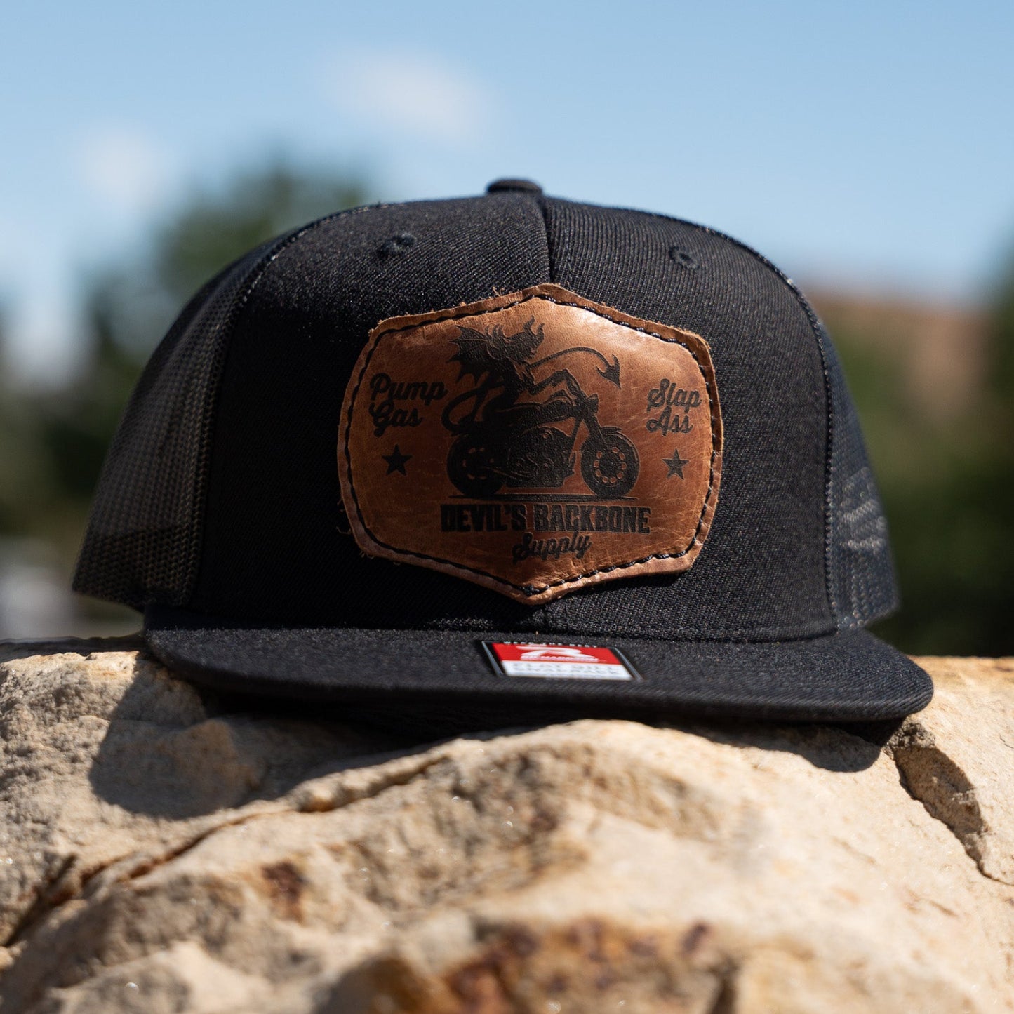 Jimmy C Custom Leather Hellcat Trucker