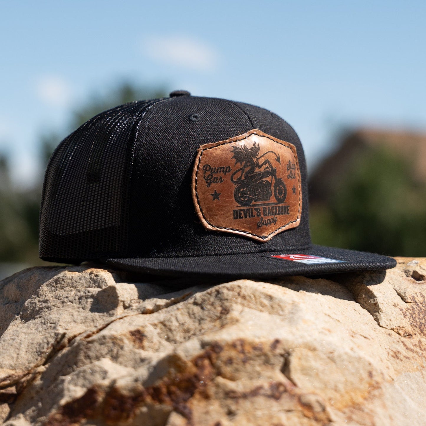 Jimmy C Custom Leather Hellcat Trucker