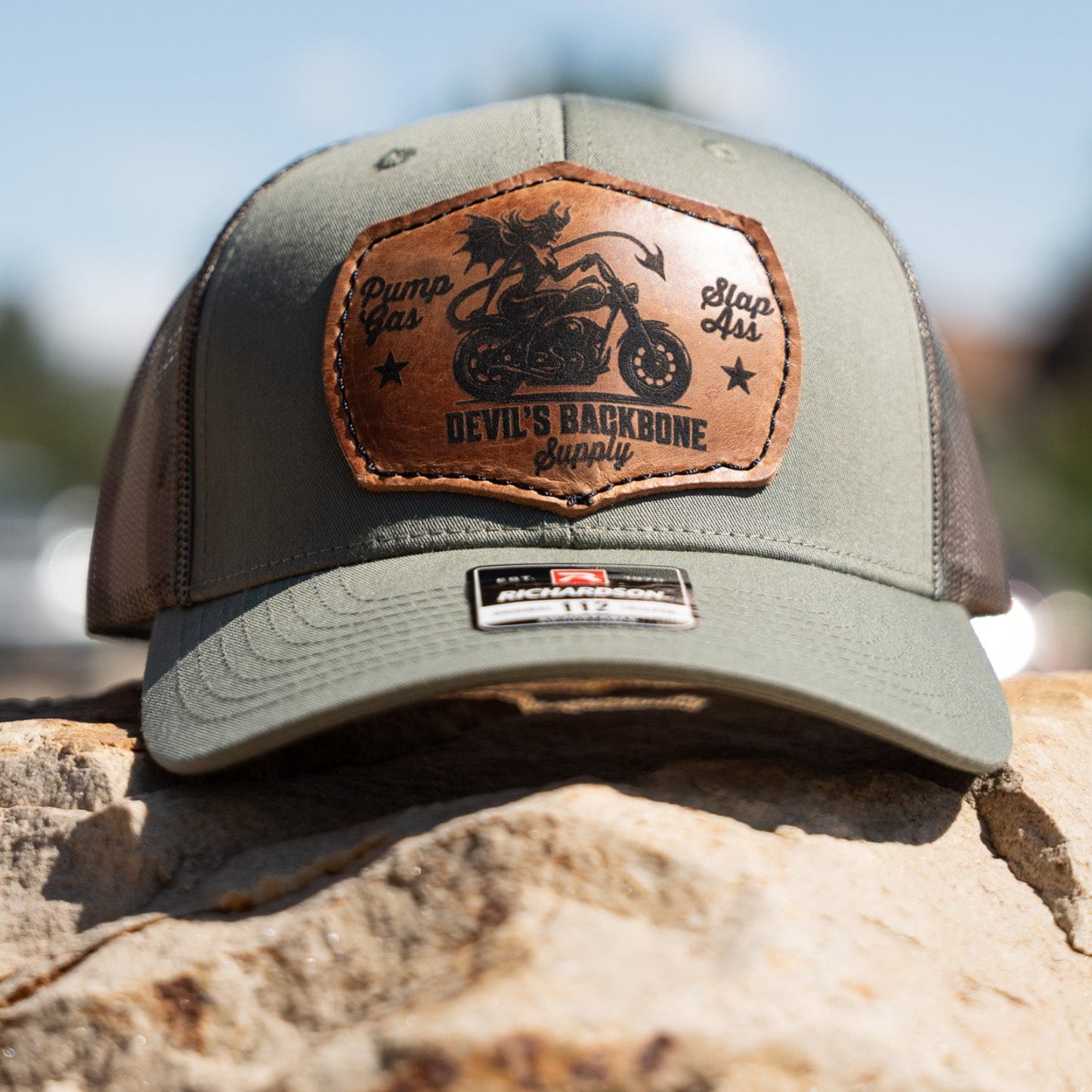 Jimmy C Custom Leather Hellcat Trucker
