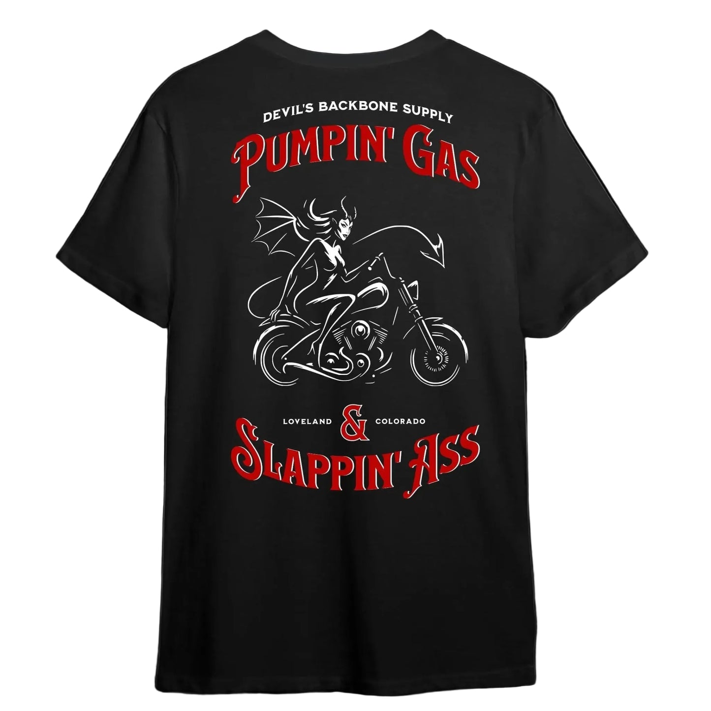 Pumpin' Gas Black Mid-Weight T
