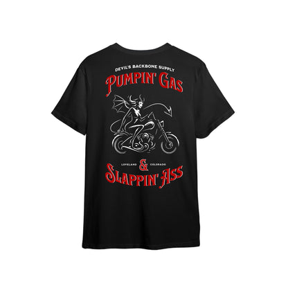 Pumpin' Gas Black Mid-Weight T